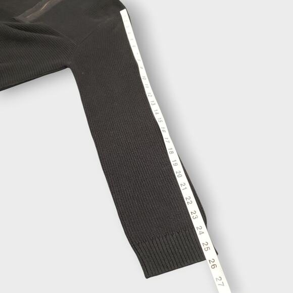 Toad&co Mens Emmett 1/4 Zip Pullover Sweater Black Organic Cotton Sz Small - Picture 10 of 12